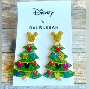 Baublebar Disney Mickey Mouse Christmas Tree Earrings